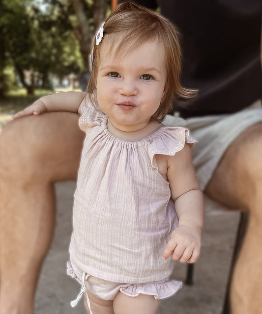 Organic Cotton Gemma Blouse - Pink