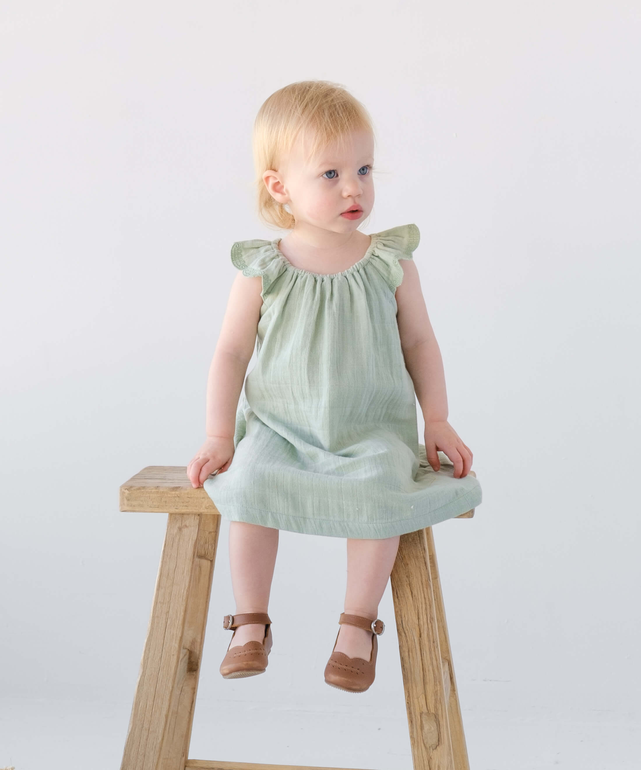 Organic Cotton Gemma Dress - White