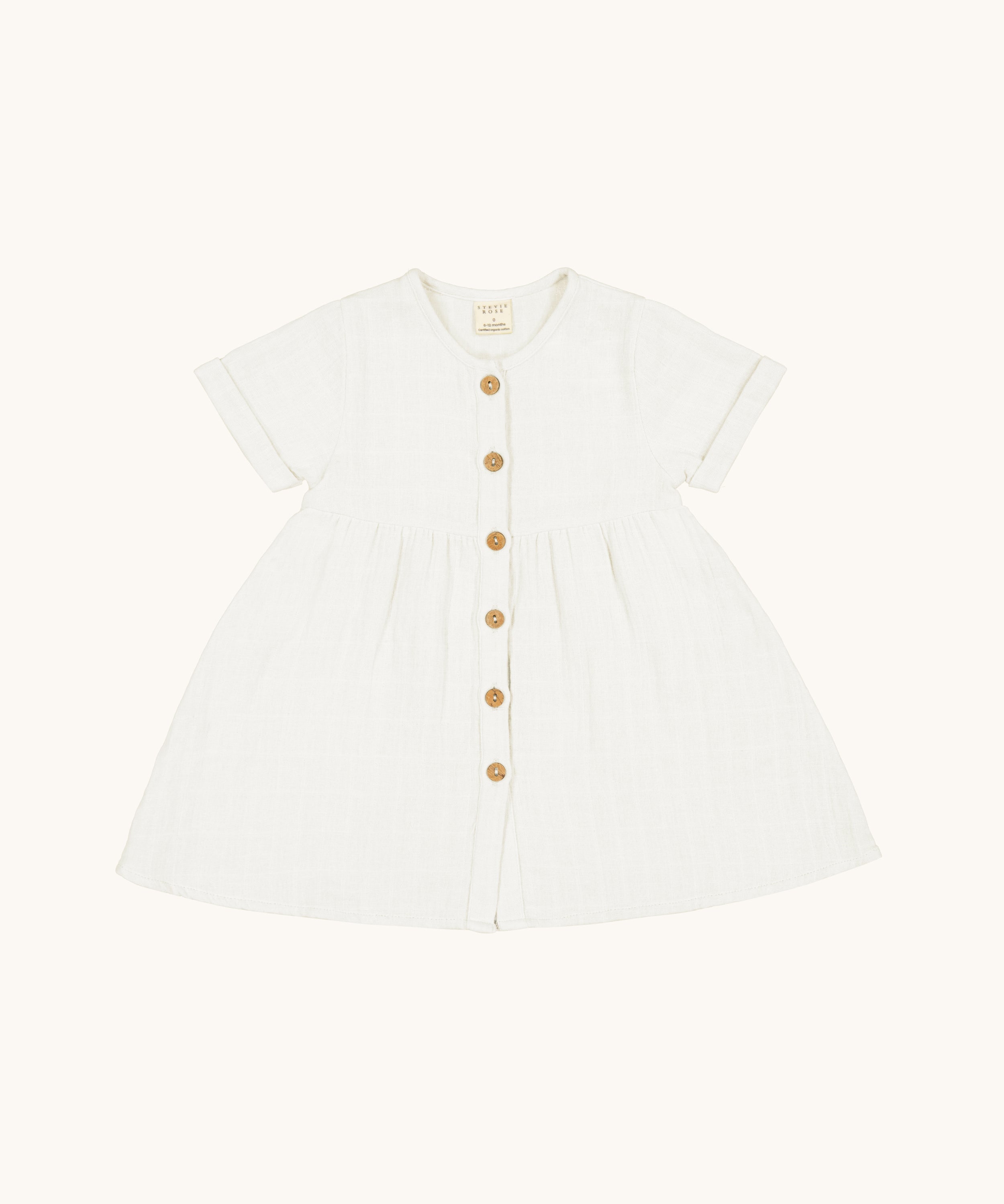 Organic Cotton Harley Dress - White