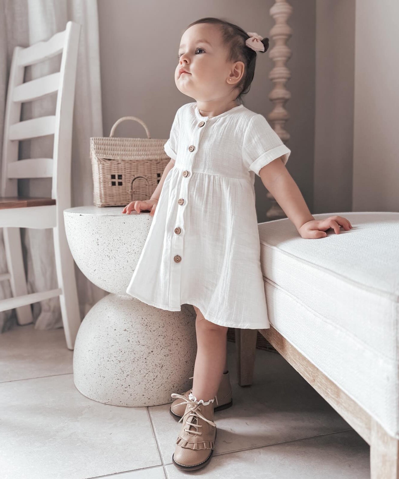 Organic Cotton Harley Dress - Pink