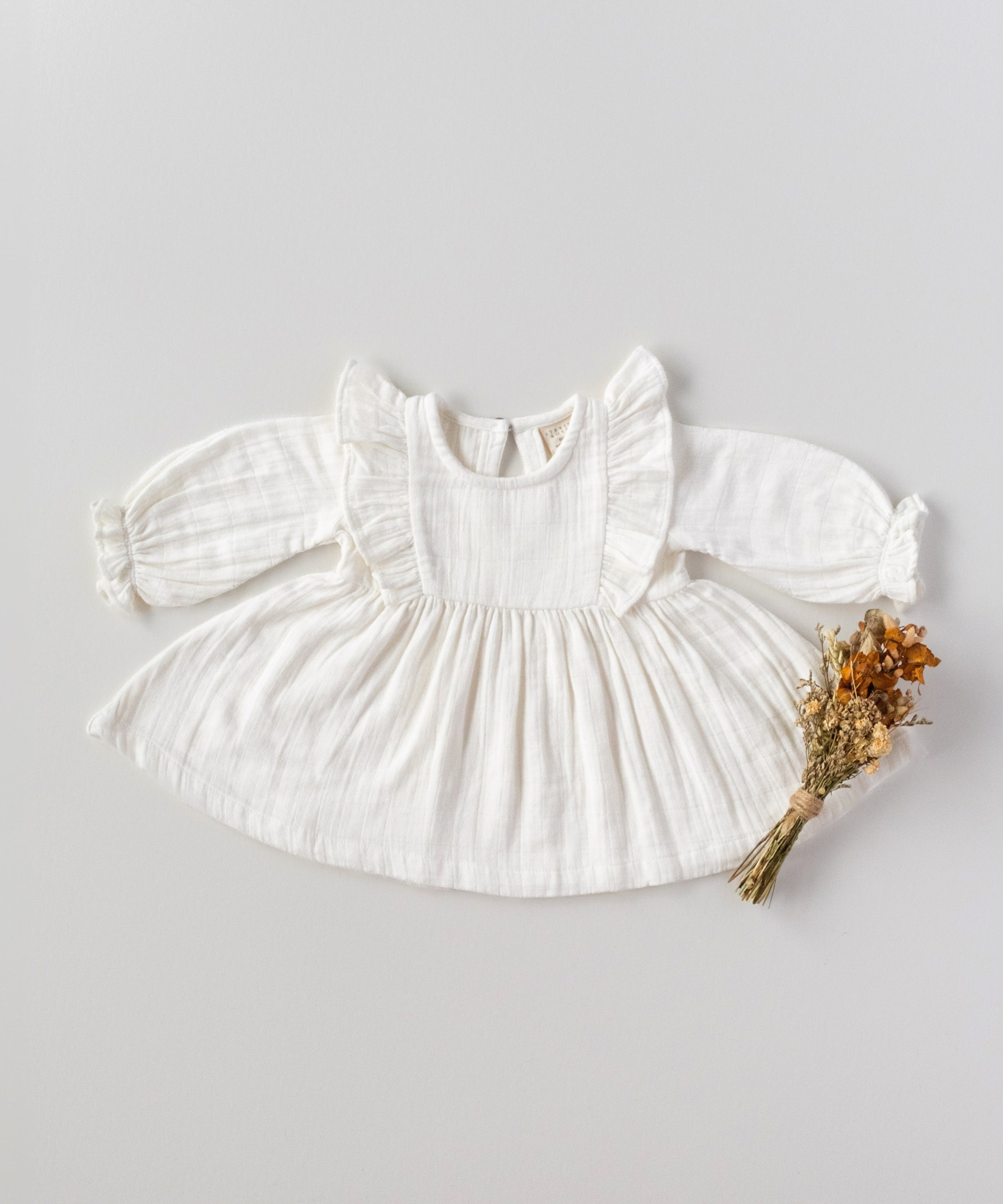 Organic Cotton Lara Dress - White