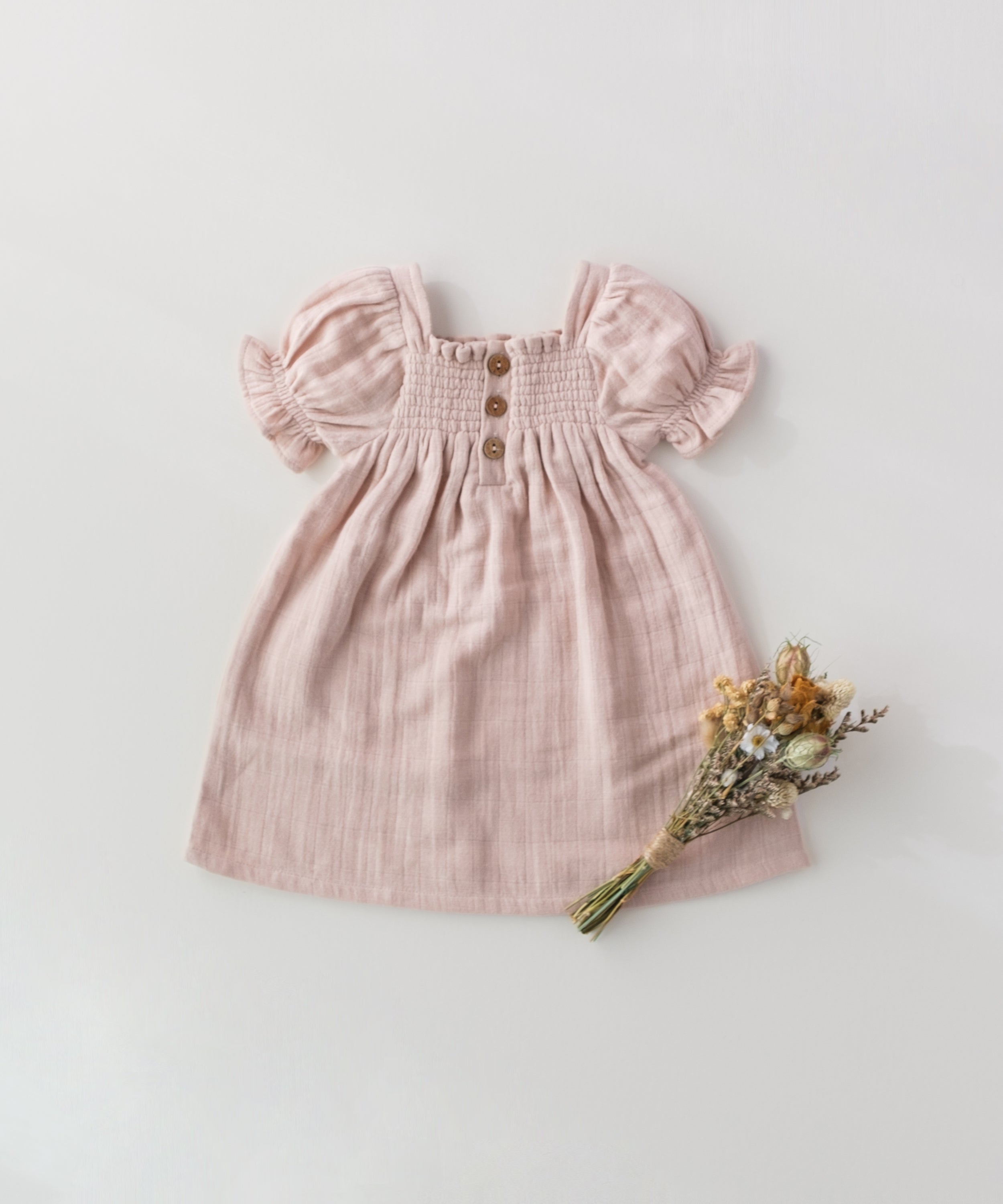 Organic Cotton Peyton Dress - Pink