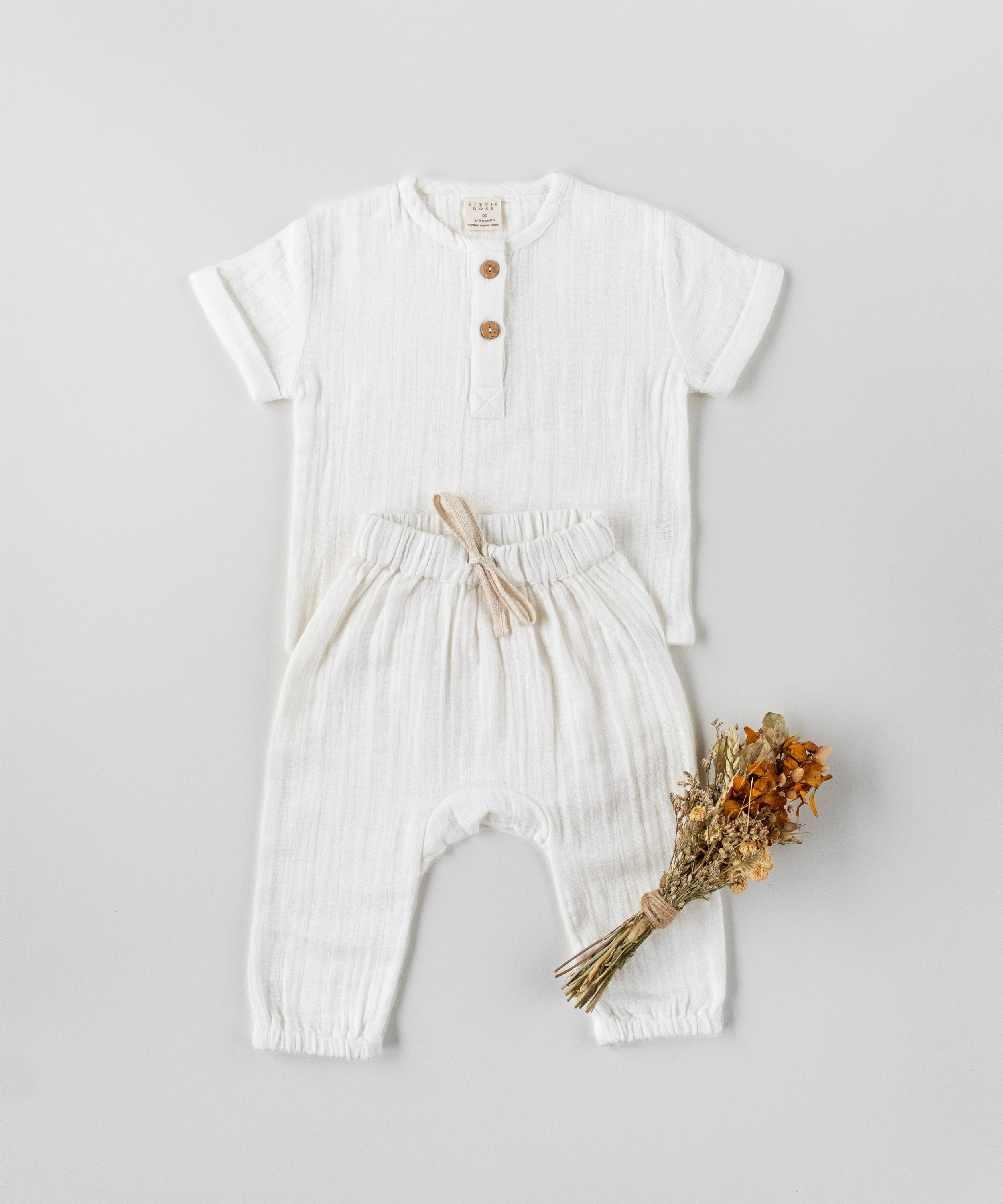 Organic Cotton Teddy T-Shirt - White