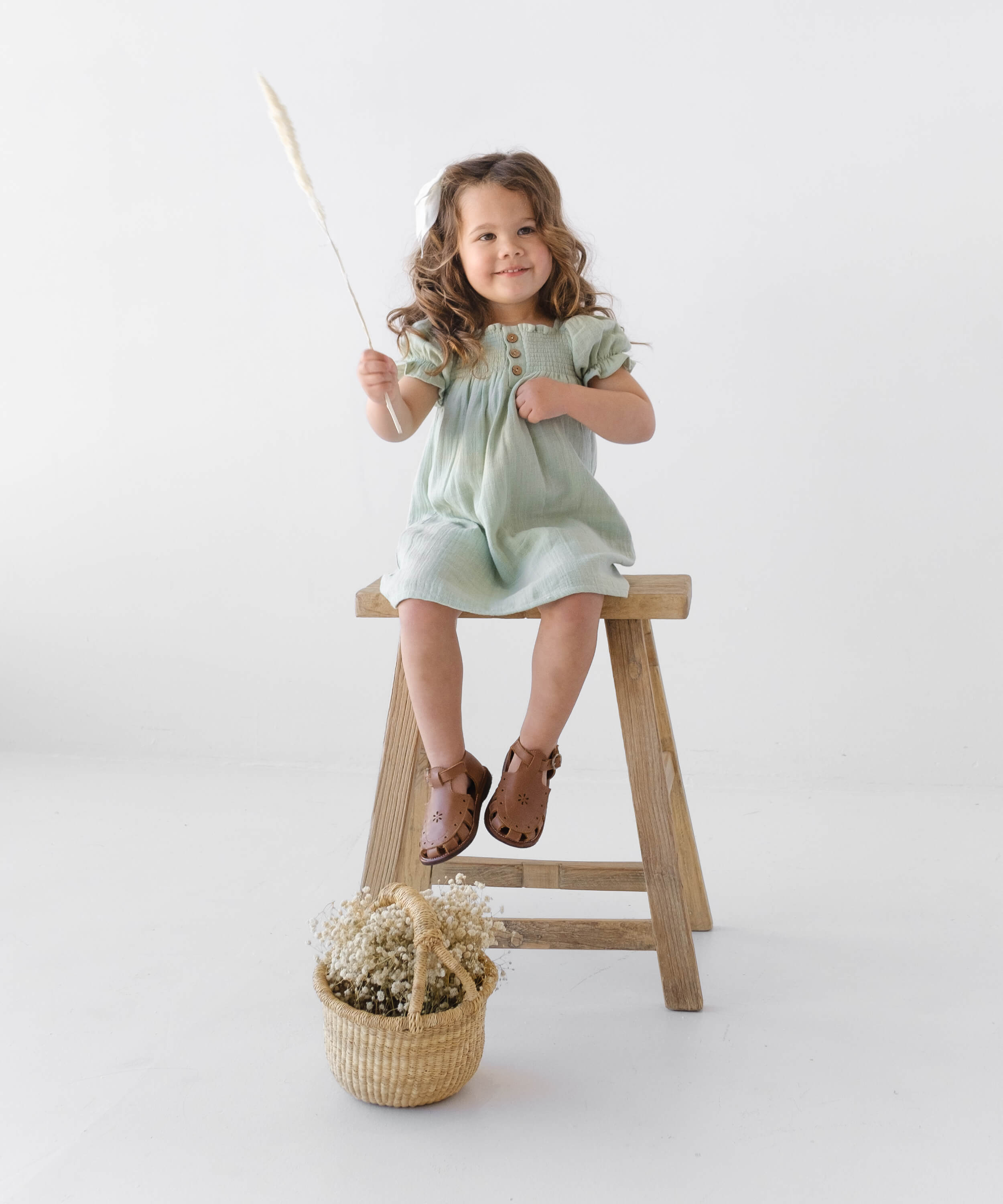 Organic Cotton Peyton Dress - Sage