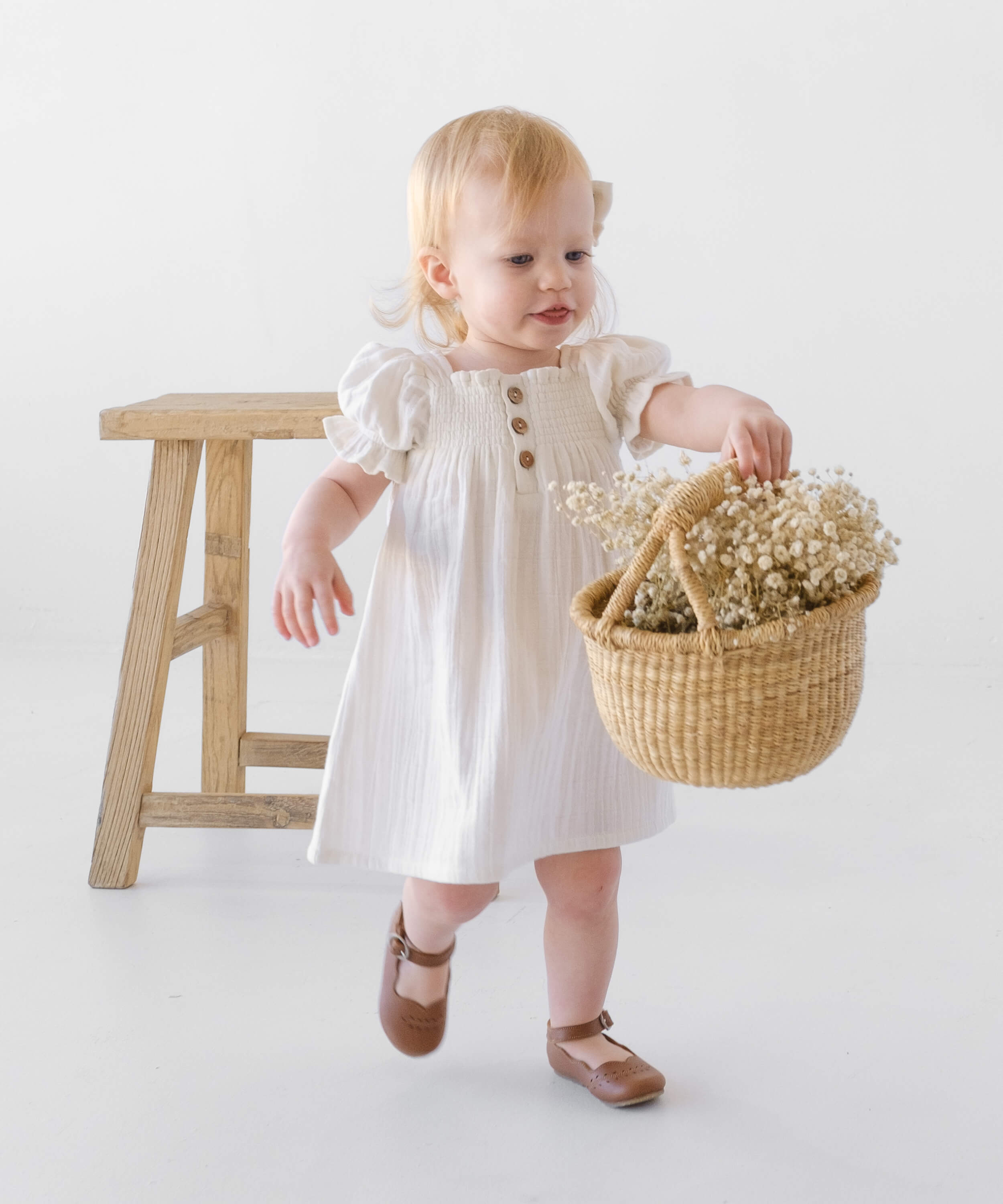 Organic Cotton Peyton Dress - Pink