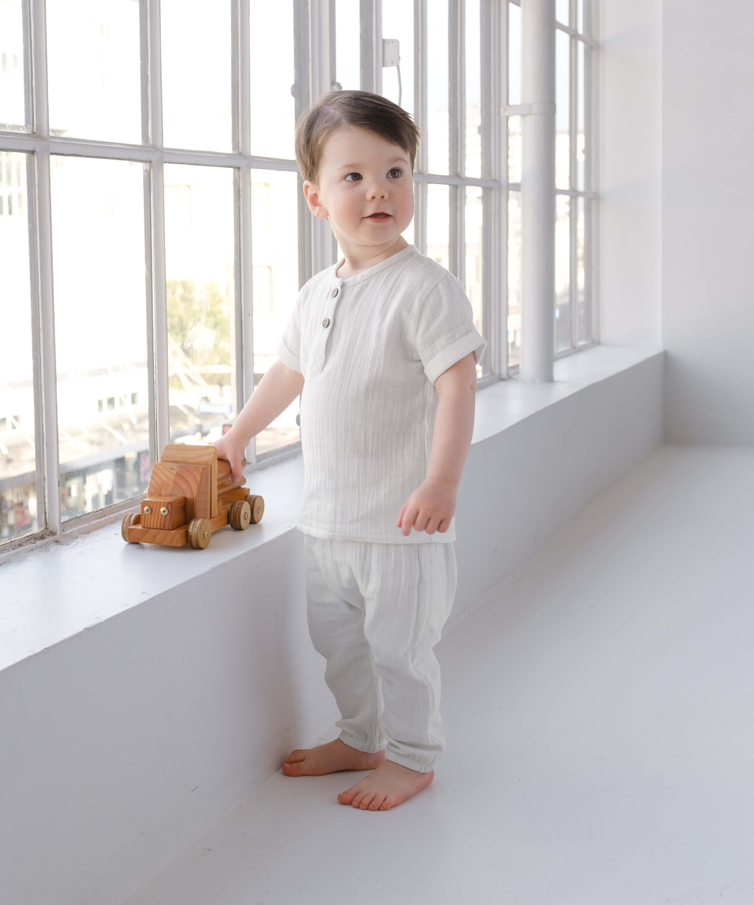 Organic Cotton Teddy T-Shirt - Sage