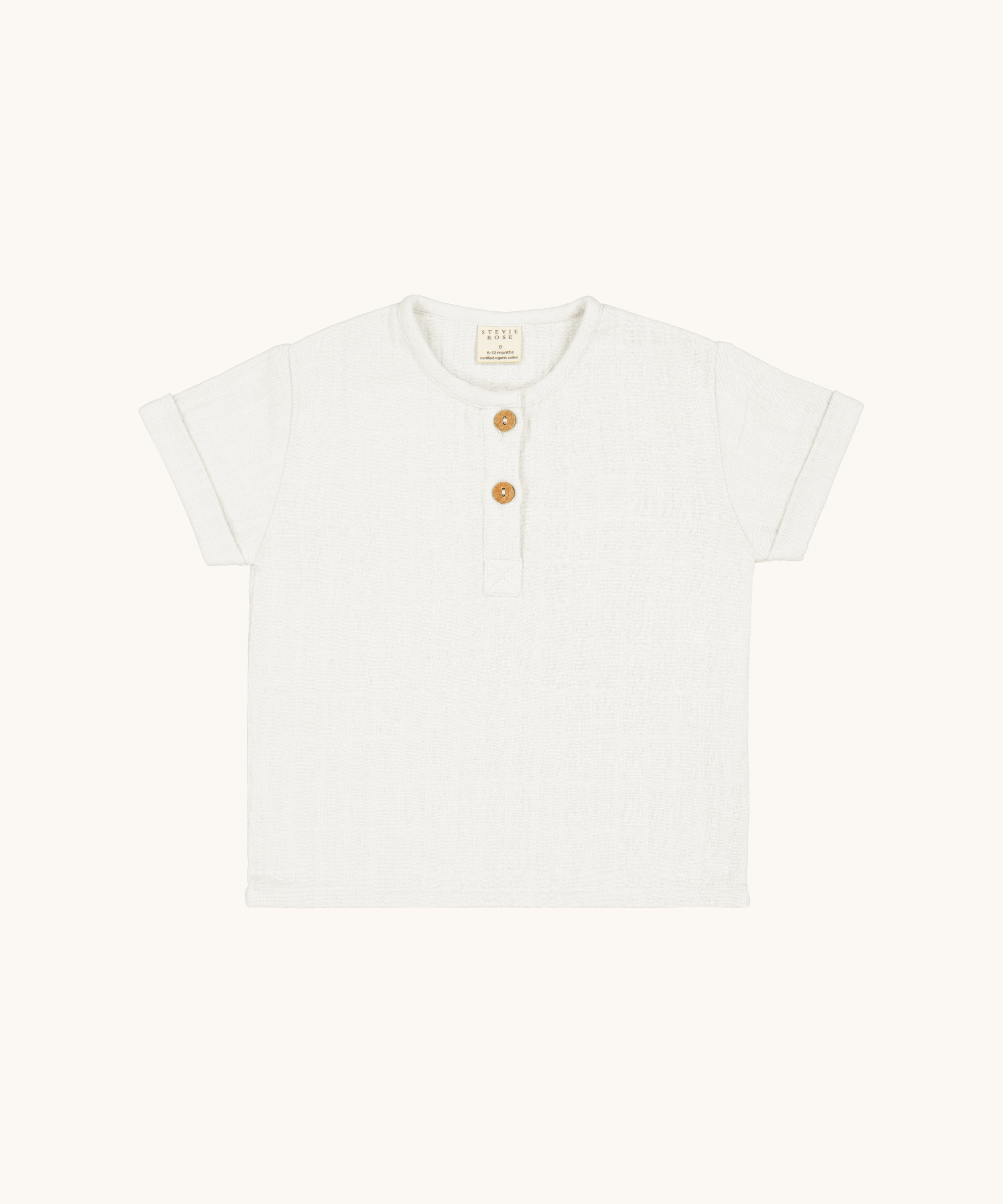 Organic Cotton Teddy T-Shirt - White